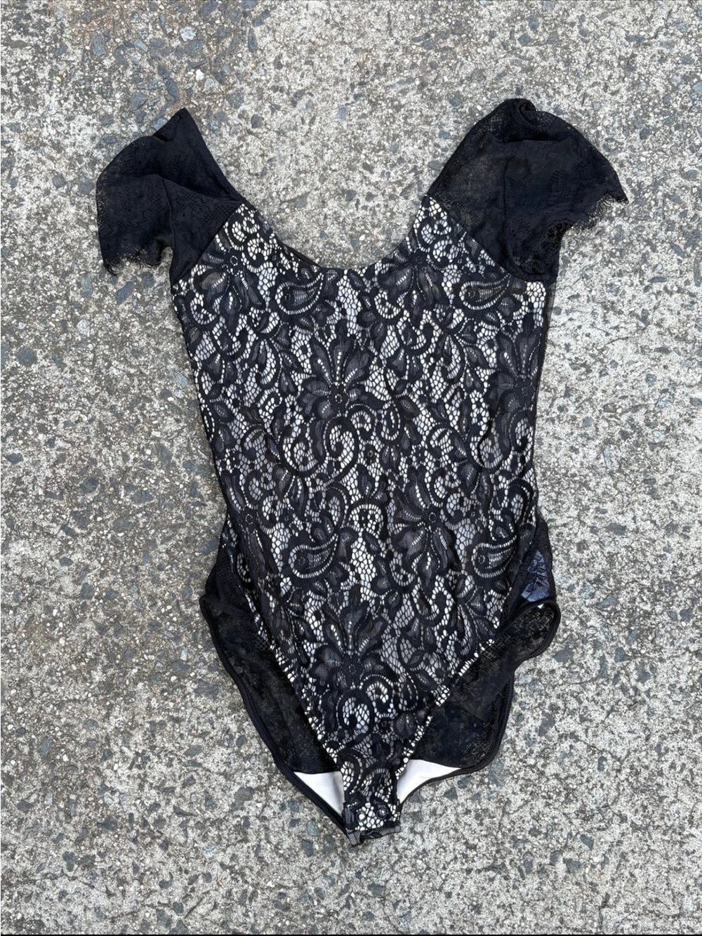 gothic mesh lace bodysuit xs express
